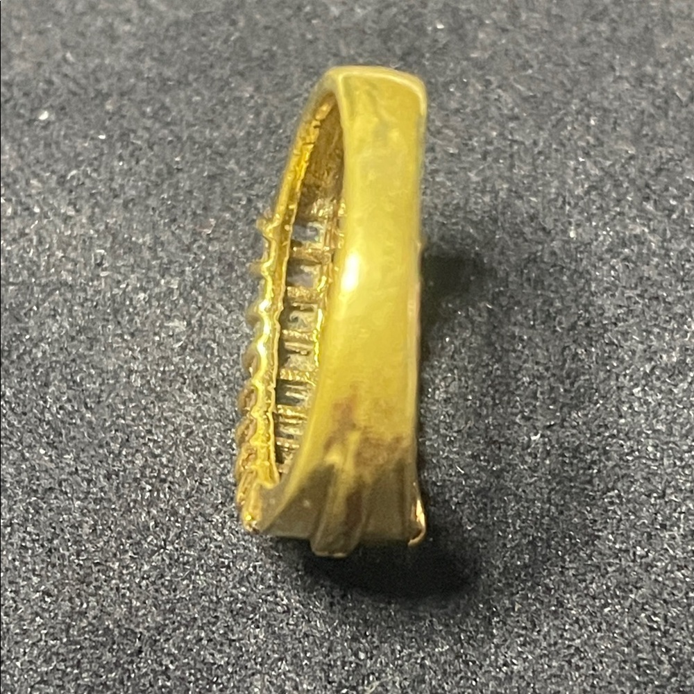 Costume Jewelry 2 for 15$ - Elegant Gold Multi-Color Gemstone Ring - no marking - Picture 4 of 7